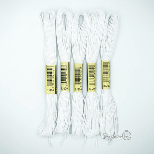 Set Hilos Mouliné Blanco (5un)