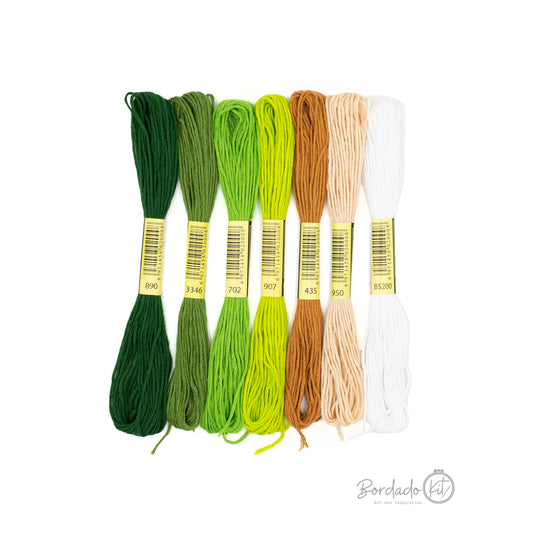 Kit de Bordado Diseño Cactus