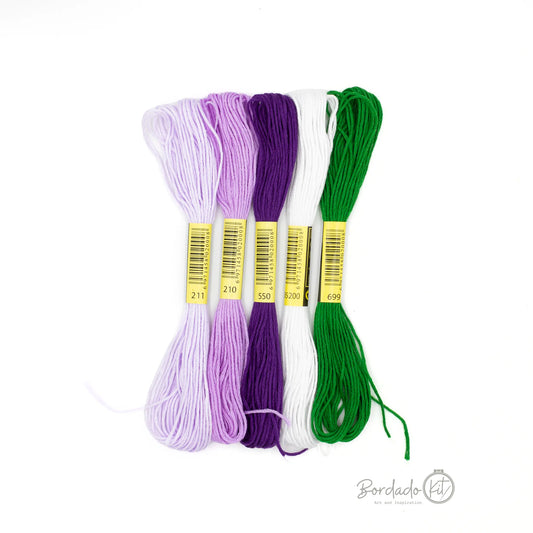 Kit de Bordado Diseño Flor