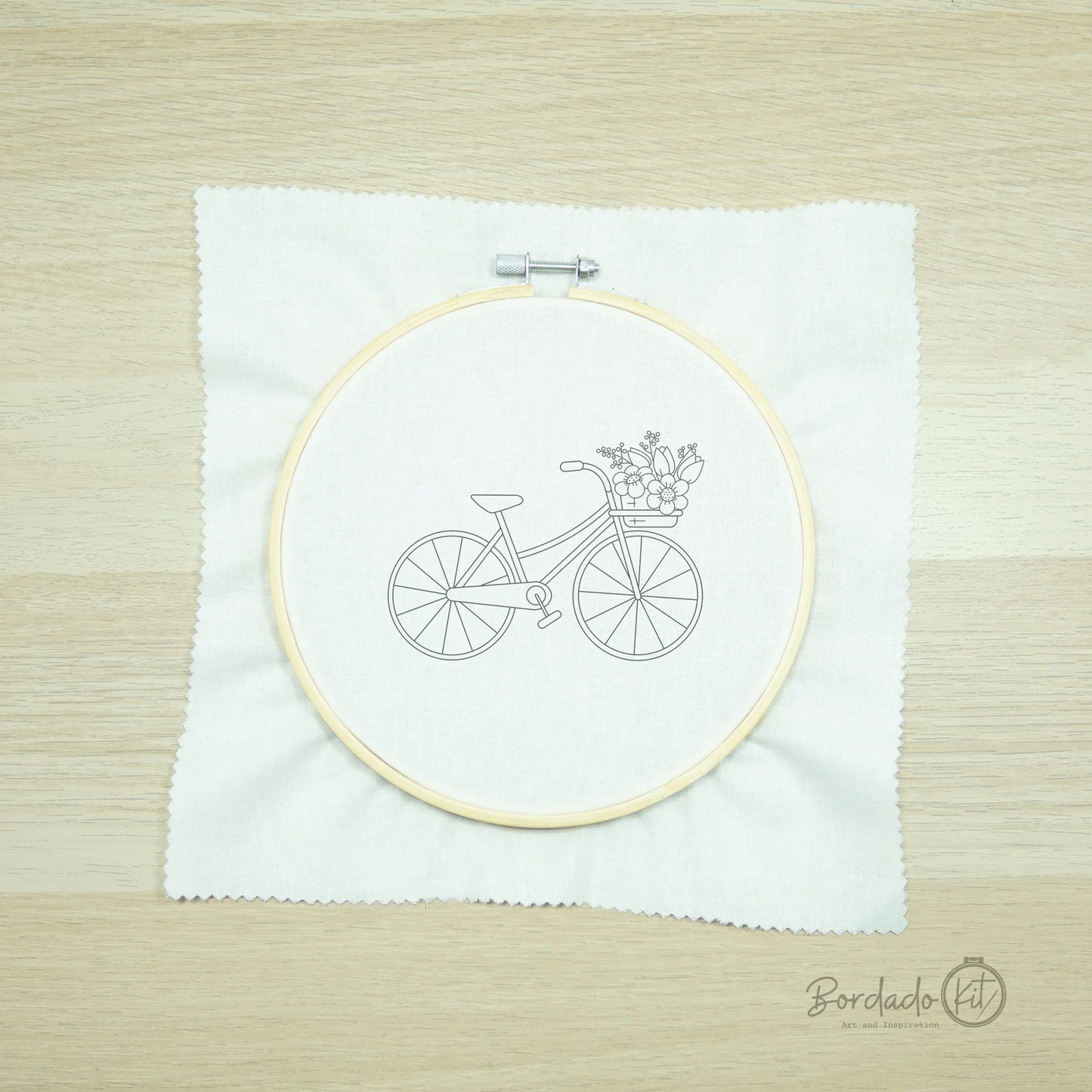 Kit de Bordado Diseño Bicicleta