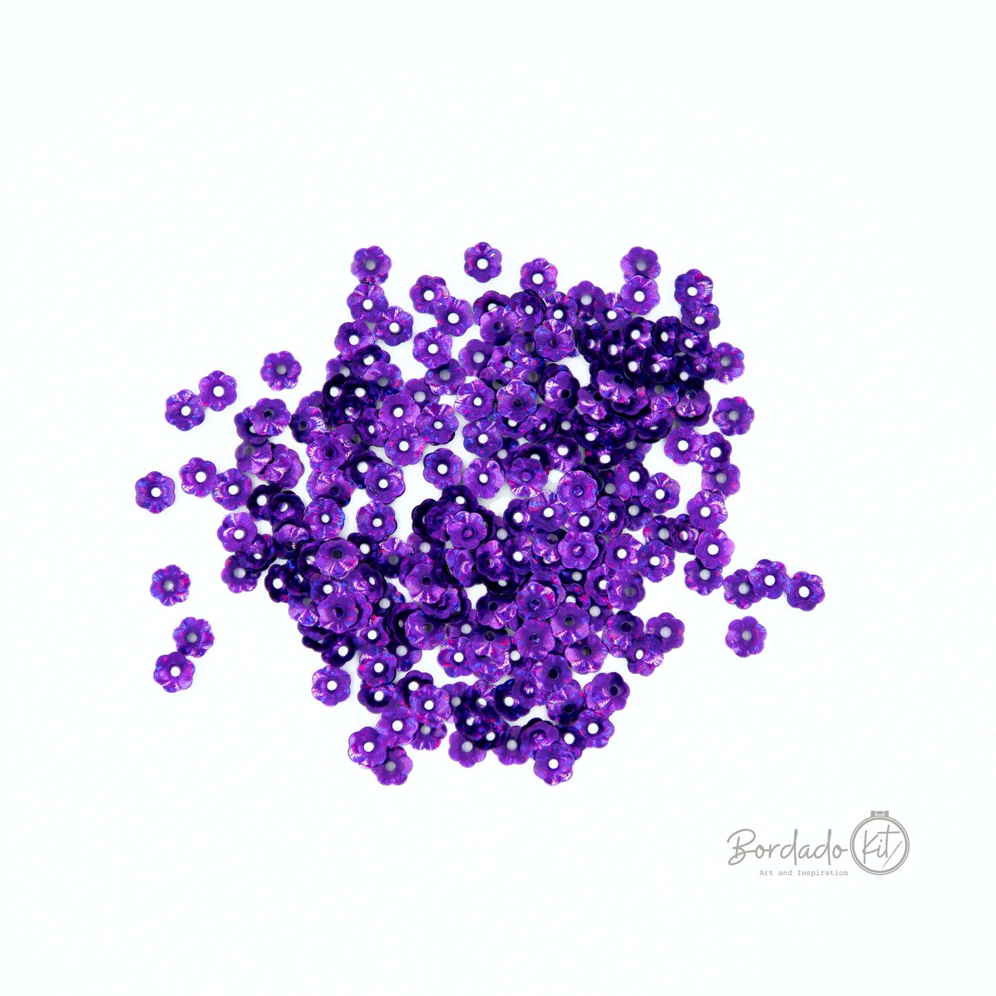 Lentejuela Flor Relieve