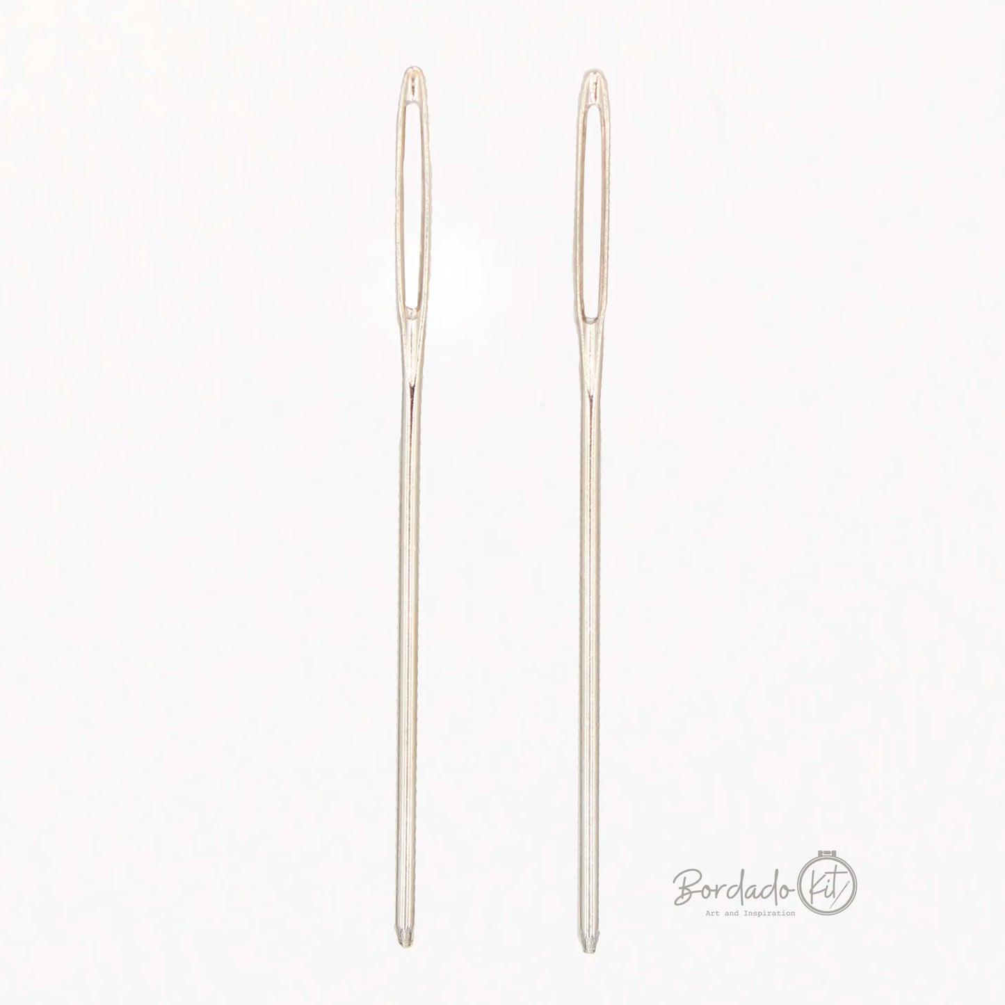 Set de agujas metálicas de lana 7cm (2u)