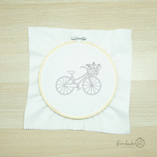 Kit de Bordado Diseño Bicicleta